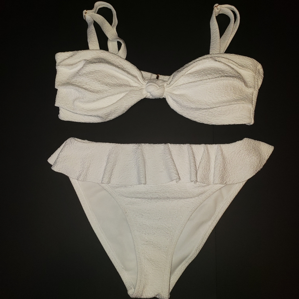 White Bikini Top XL Bottom SM